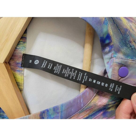 Lululemon Men’s Water-Repellent Hiking Short Sleeve Shirt Altered Nature M NWOT - Picture 8 of 10